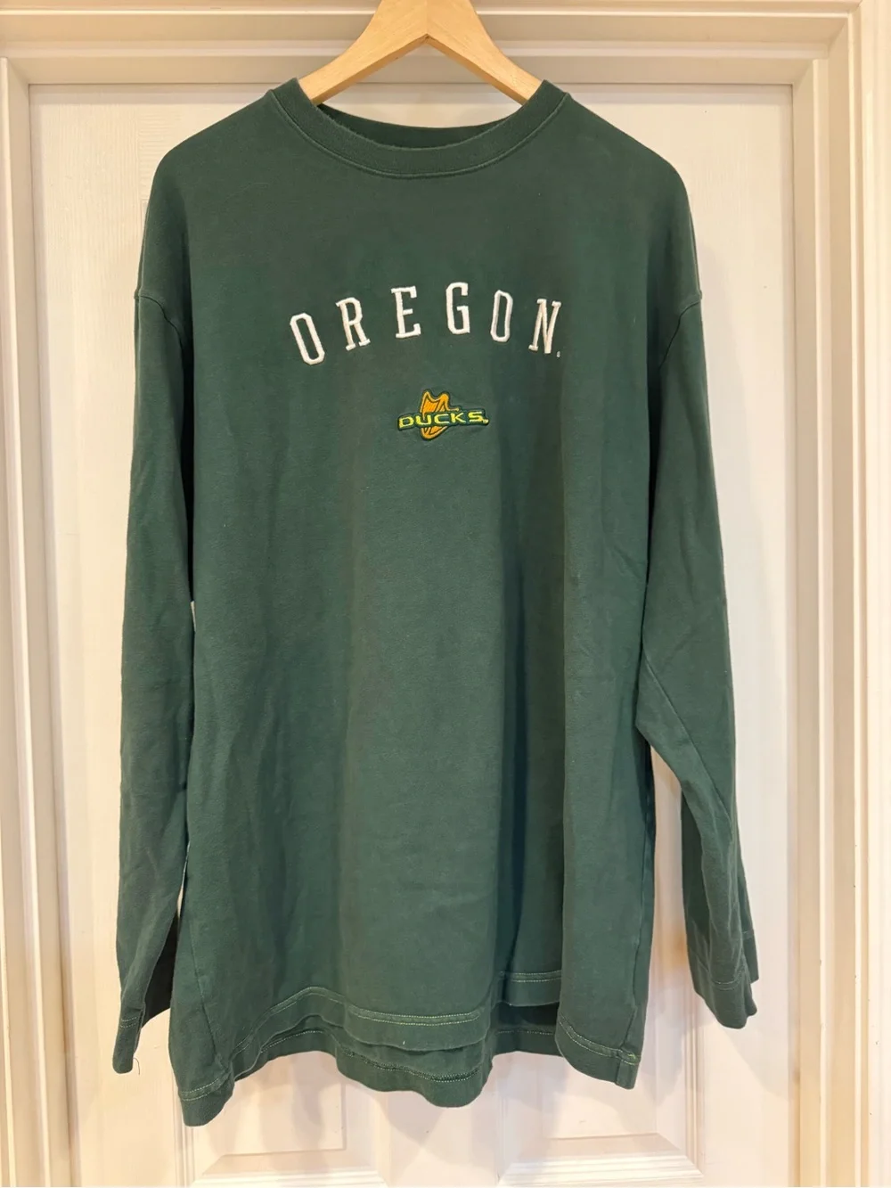 Vintage Columbia Oregon Ducks Green Men's Pullover Sweatshirt *see description*
